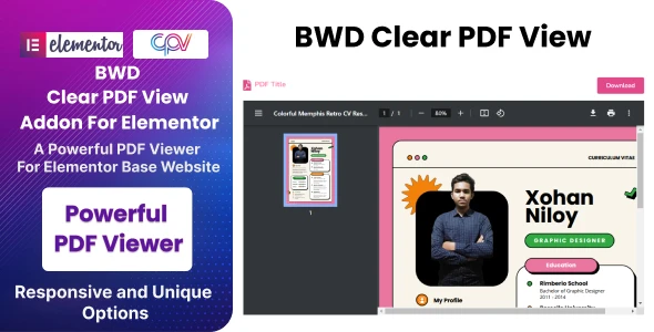PDF Viewer – Addon For Elementor