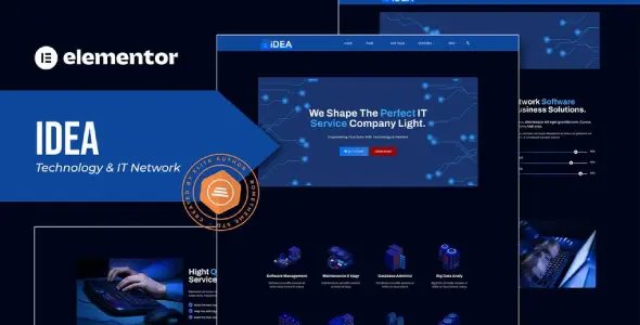 iDea – Technology & IT Network Service Elementor Template Kit