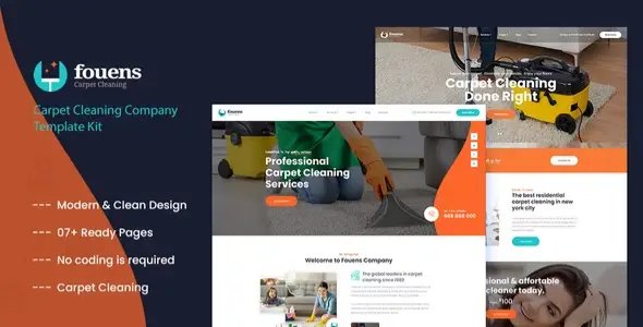 Fouens – Cleaning & Home Maintenance Company Elementor Template Kit