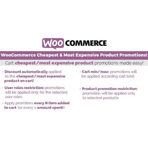 WooCommerce Cheapest & Most Expensive Product Promotions!