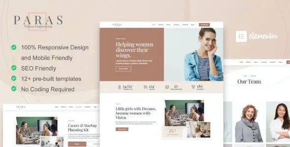 Paras – Business Coach for Women Elementor Template Kit