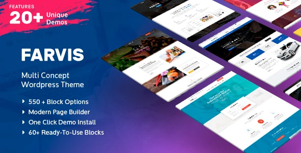 Farvis – Multipurpose WordPress Theme