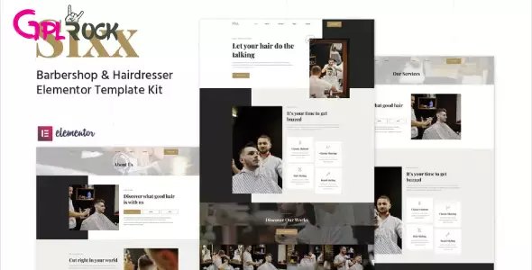 Sixx – Barbershop & Hairdresser Elementor Template Kit
