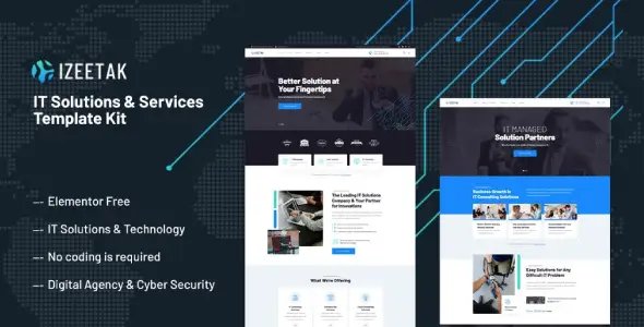 Izeetak – IT Solutions & Services Elementor Template Kit